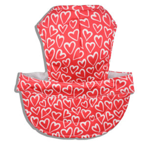 Red Hearts Cotton Pet Cap for Dogs